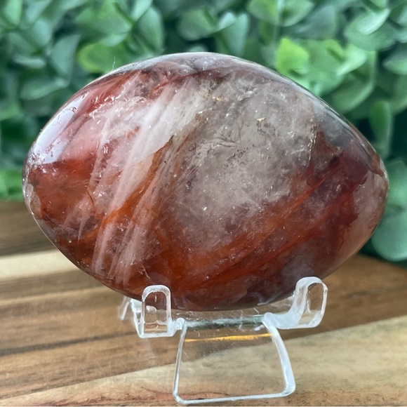 Fire Quartz- Hematoid Quartz- Palm Stone - Picture 3 of 17